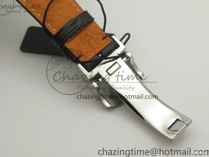 MIROTIME 0308 Portuguese Chrono SS ZF 1:1 Best Edition Gray Dial SS On Black Leather Strap A ZipUp 7215
